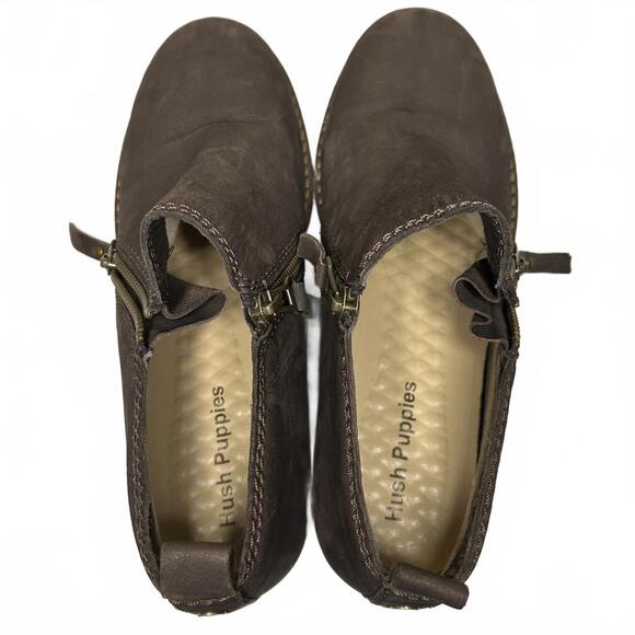 Hush Puppies Suede ankle boot mazin cayto brown Nubuck US 7.5 medium - Picture 5 of 6